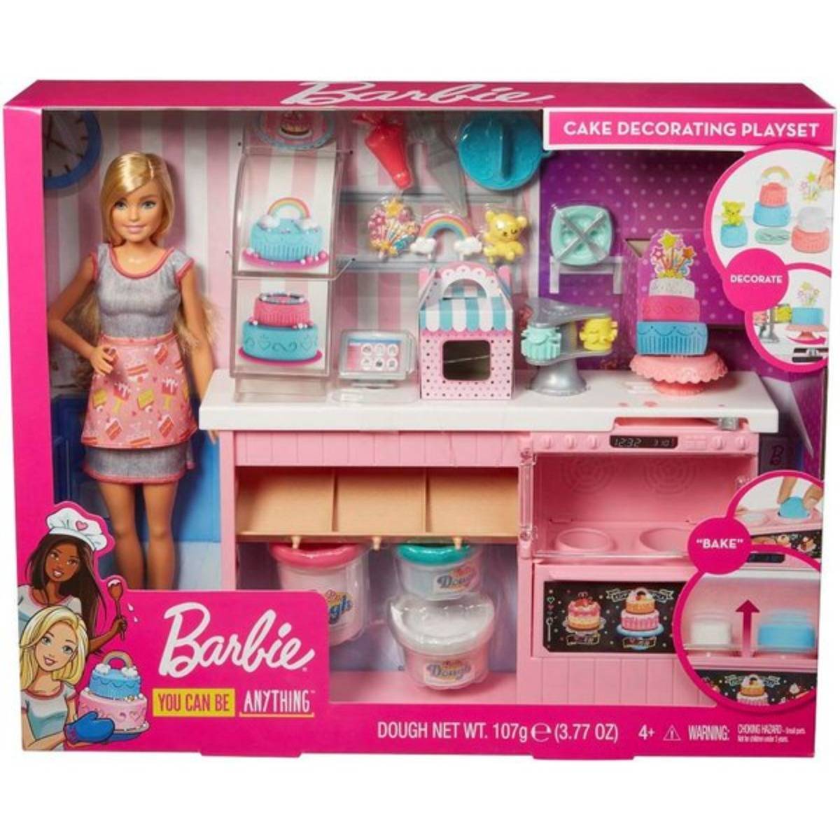 Barbie Bebek Pasta Dükkanı Oyun Seti