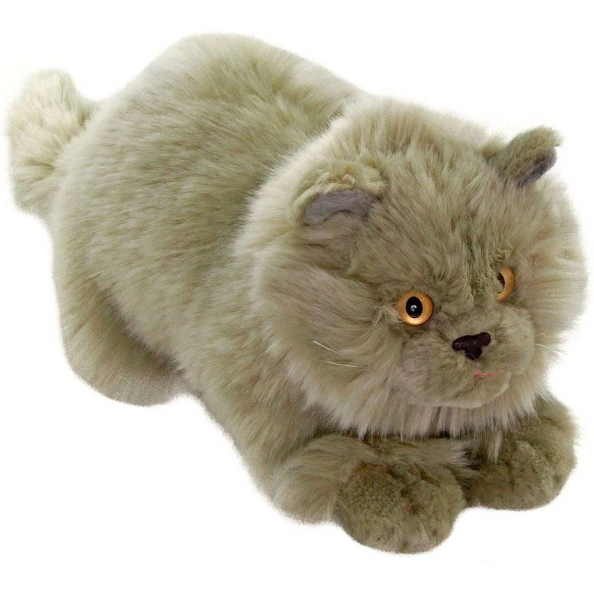 Animals of The World Yatan Gri Kedi Peluş 26 cm