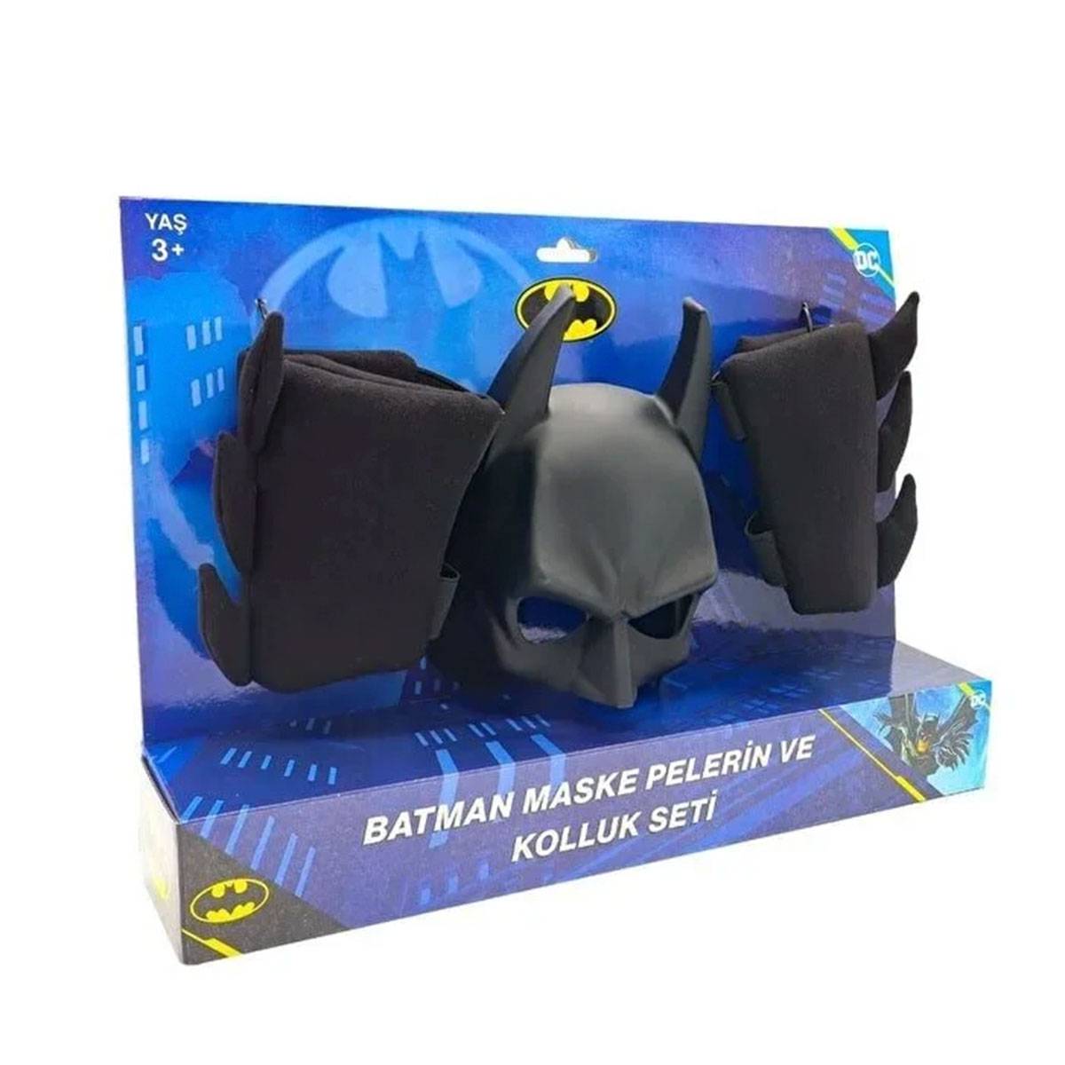 Batman Maske Pelerin Kolluk 3’lü Set