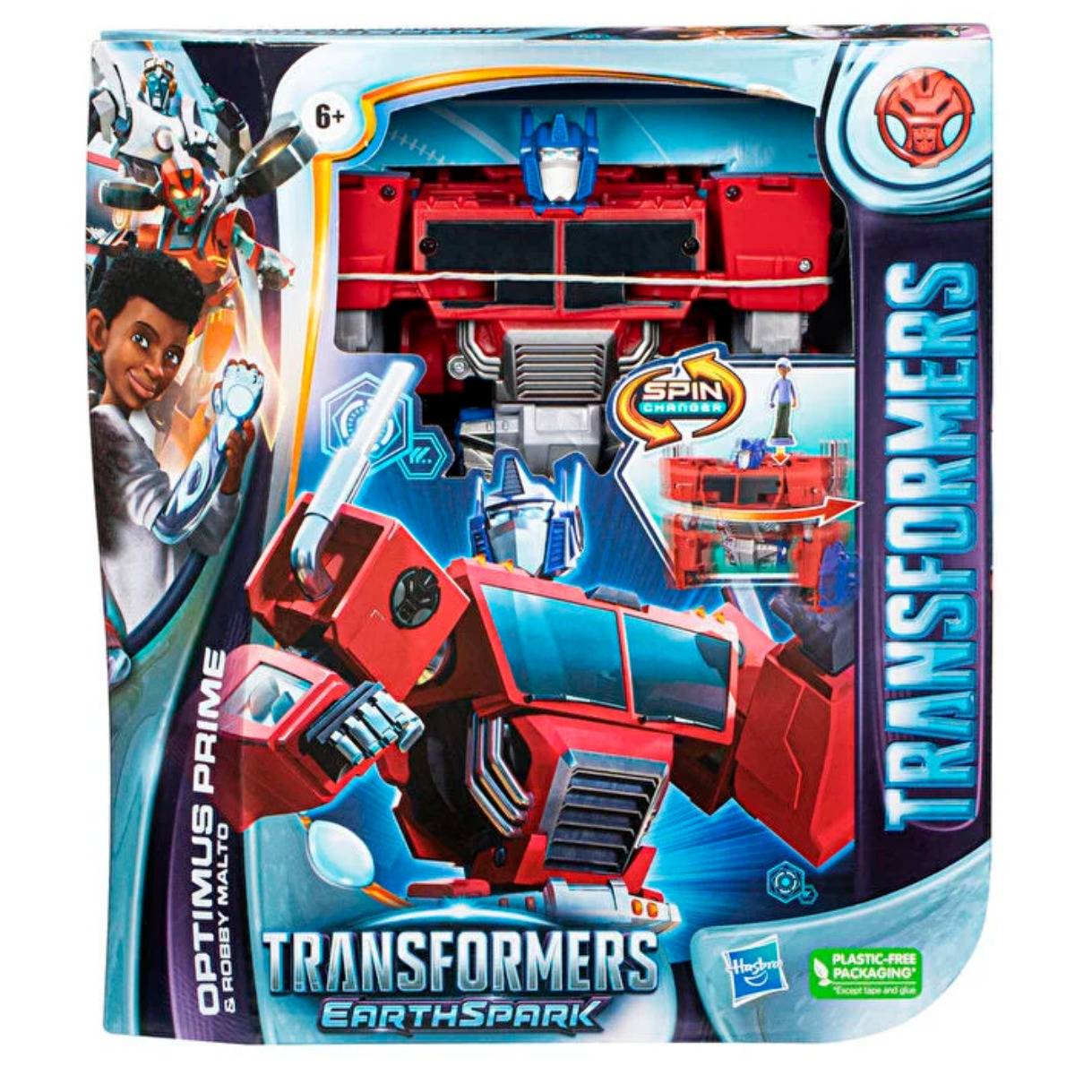 Transformers EarthSpark Spinchanger Optimus Prime 20 cm