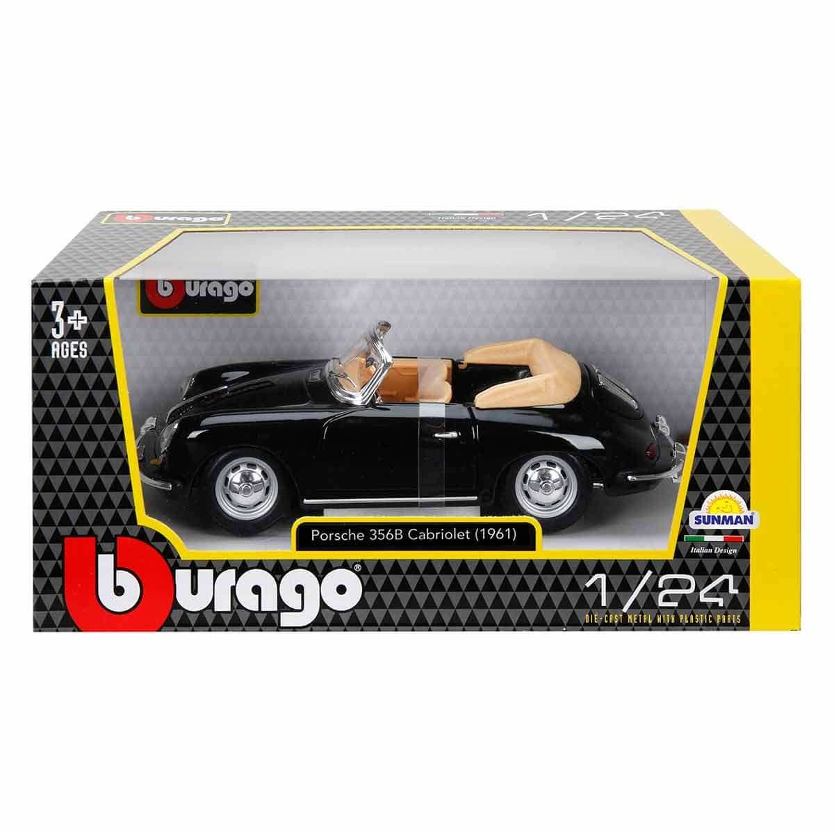 Bburago 1:24 Porsche 356B Cabriolet 1961 Model Araba