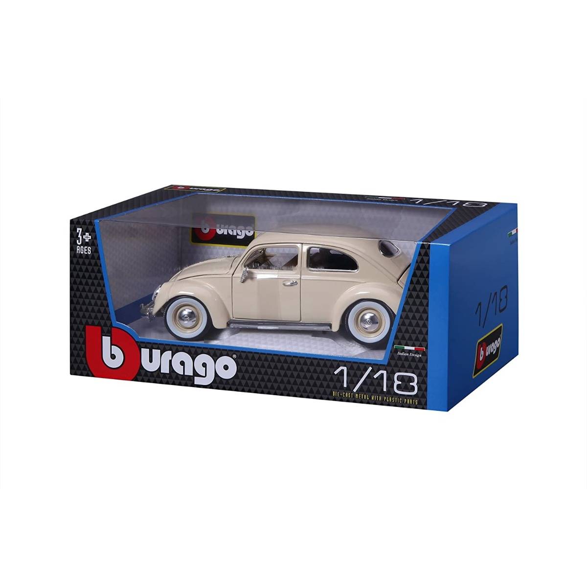 Bburago Volkswagen Käfer Beetle 1955 1:18 Model Araba