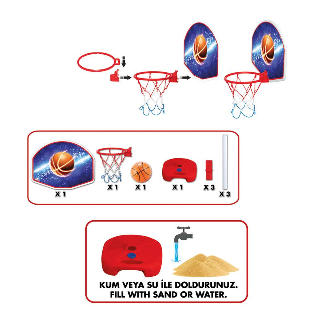 Büyük Ayaklı Basketbol Set