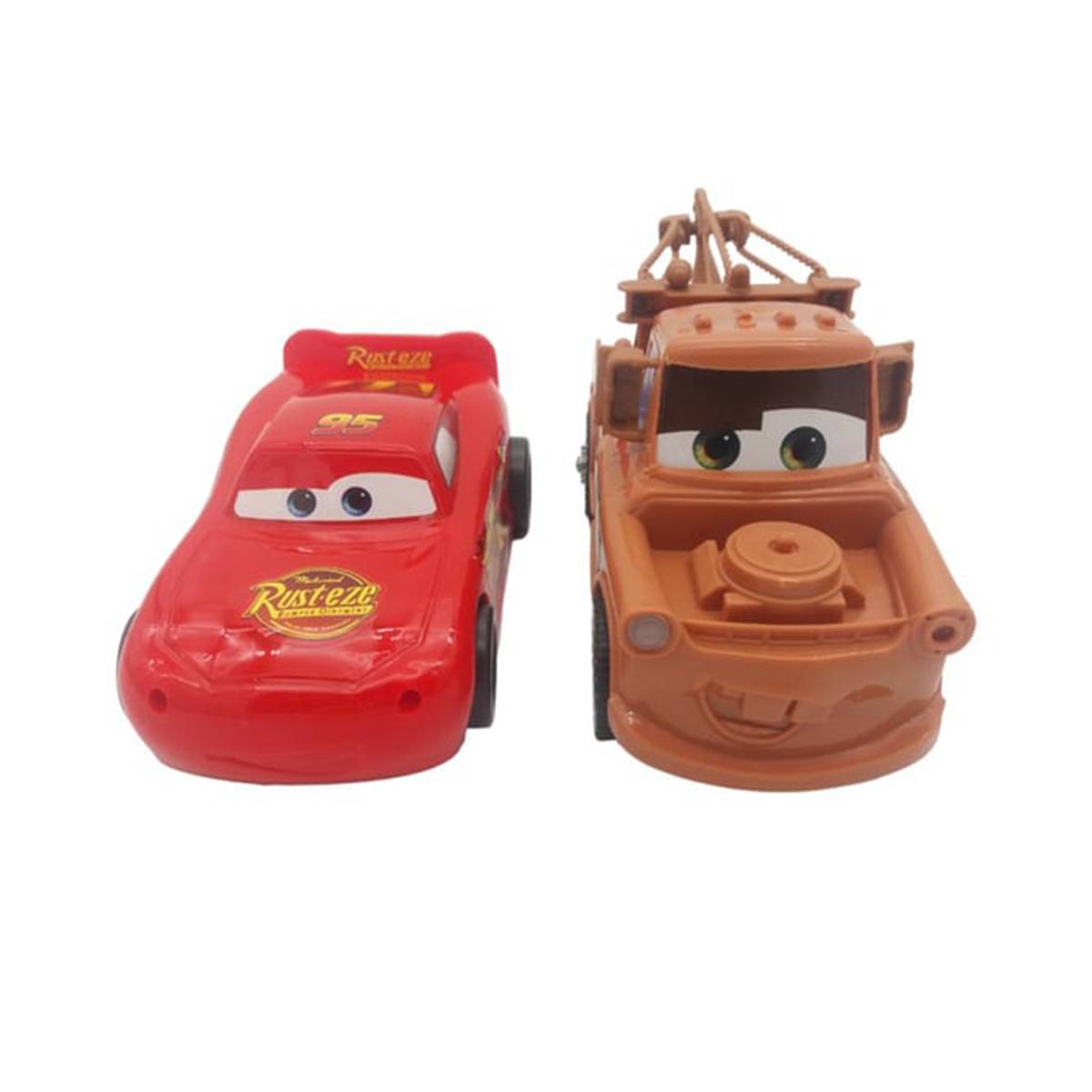 Cars Şimşek McQueen ve Mater Oyuncak Sürtmeli 2'li Araç Seti