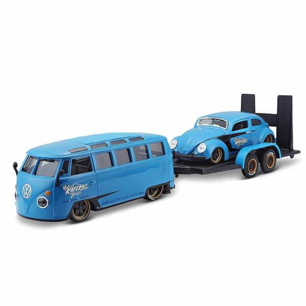 Maisto 1:24 Volkswagen Van Samba ve Beetle Model Araba