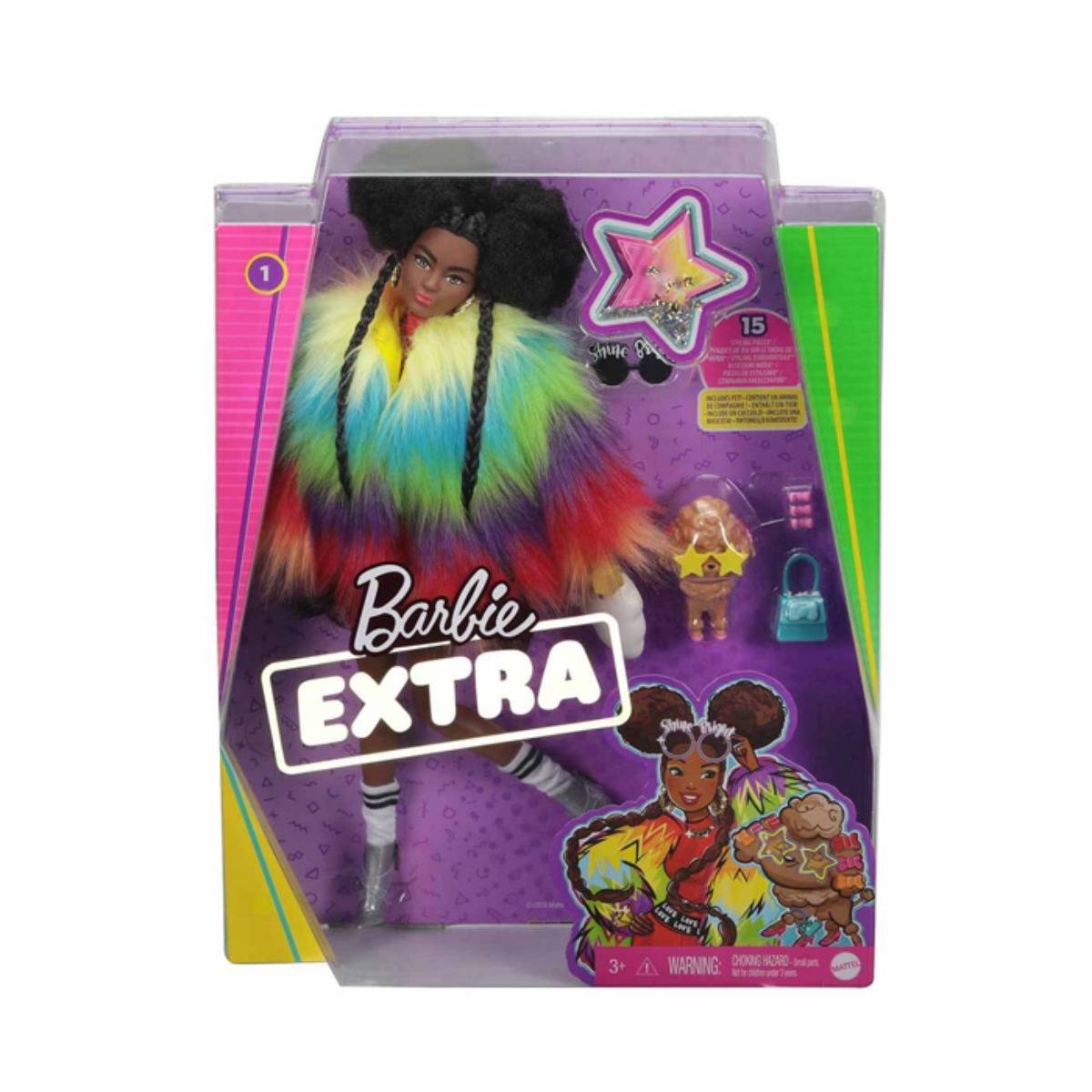 Barbie Extra Renkli Ceketli Bebek