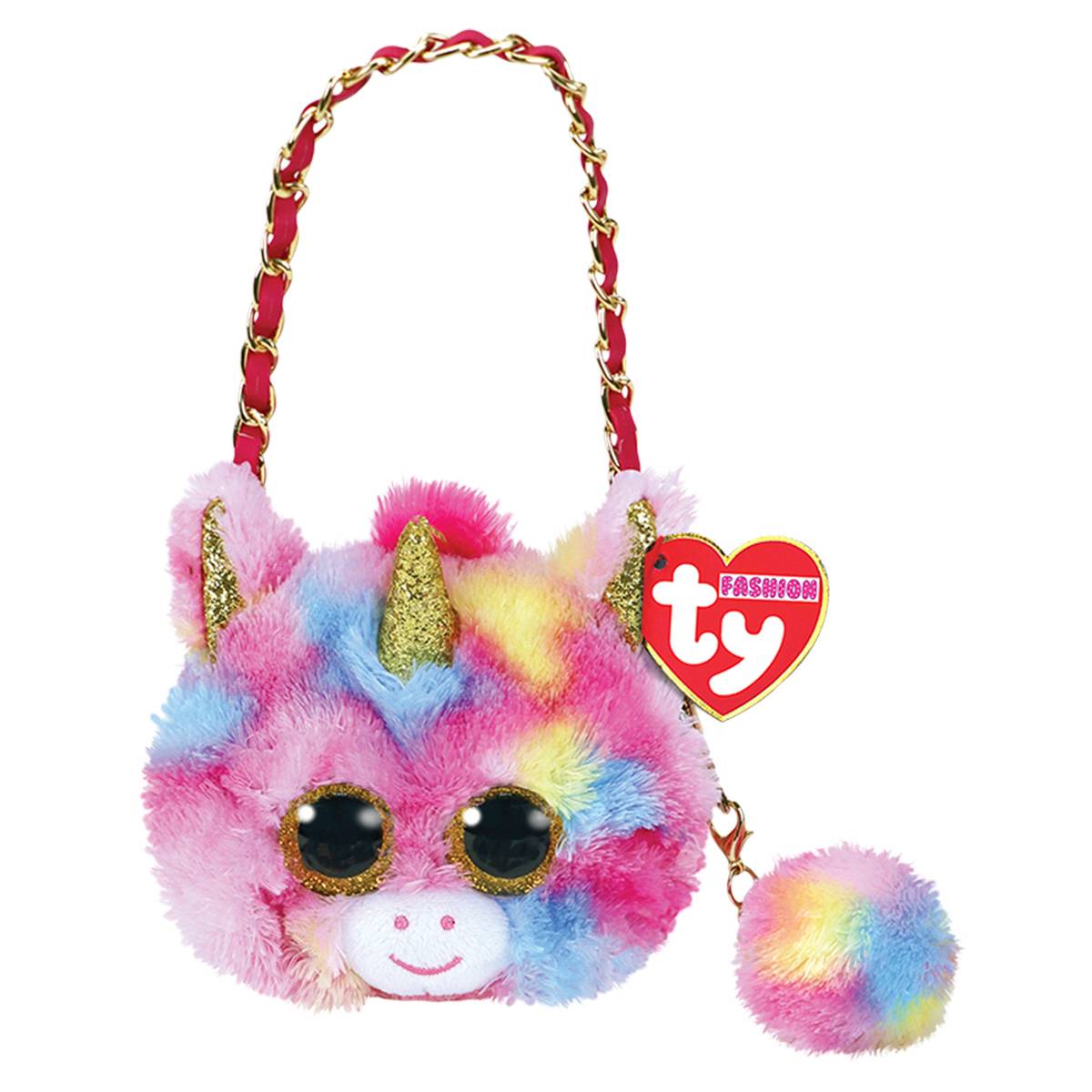 TY Squishy Boos Fantasia the Unicorn Mini Purse