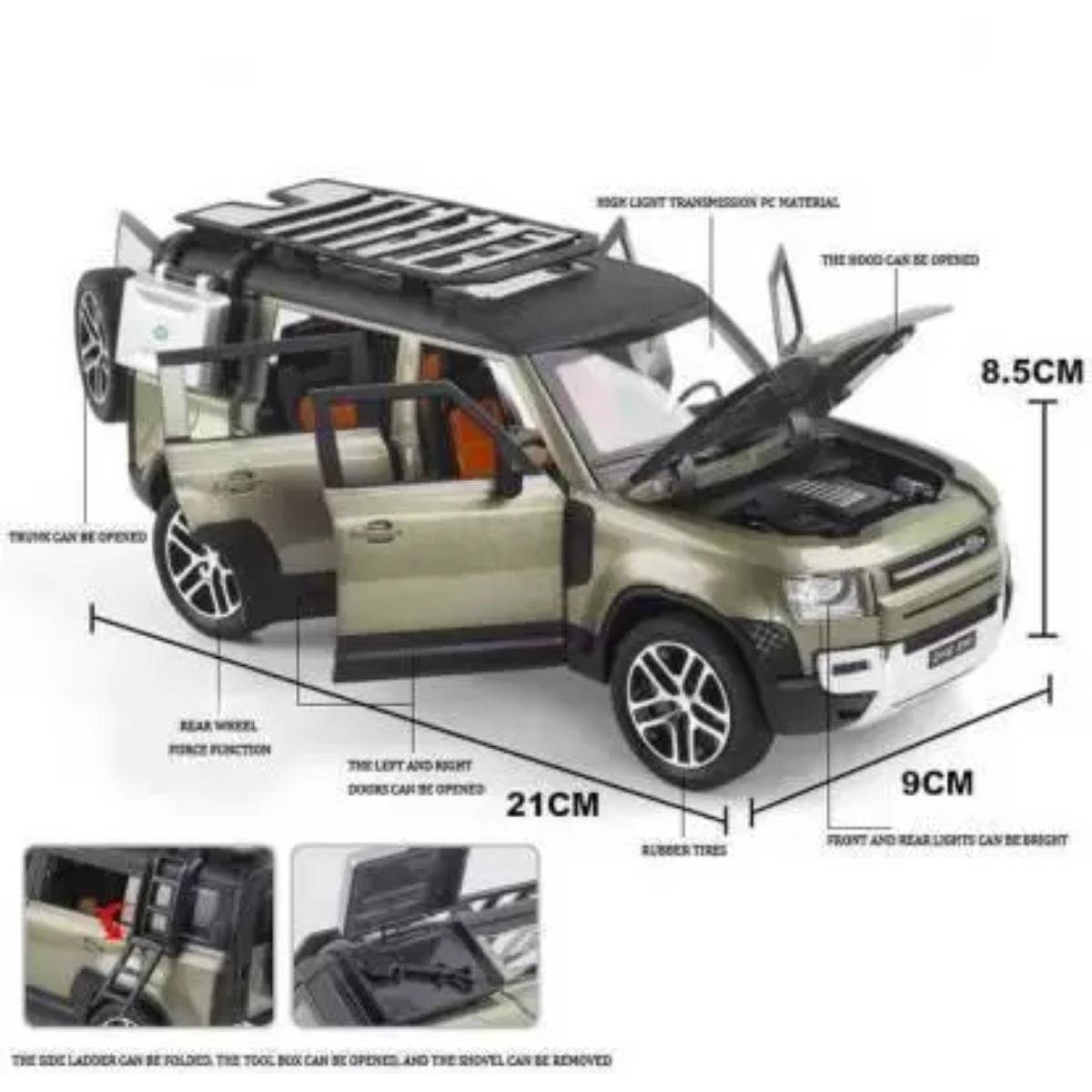 Land Rover Defender 1:24 Diecast Model Araba