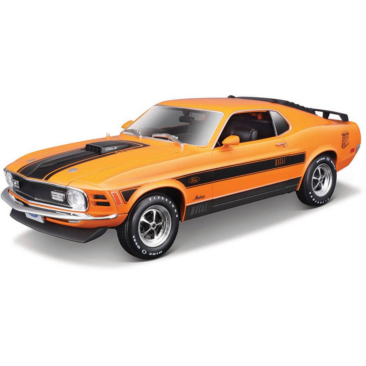 Maisto 1:18 1970 Ford Mustang Cobra 428 Mach 1 Orange Model Araba