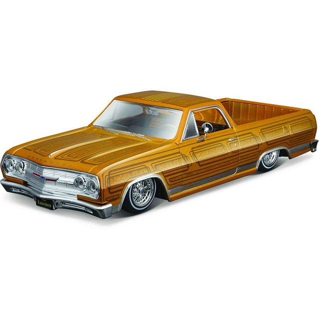 Maisto 1:25 1965 Chevy El Camino Lowrider Gold Model Araba