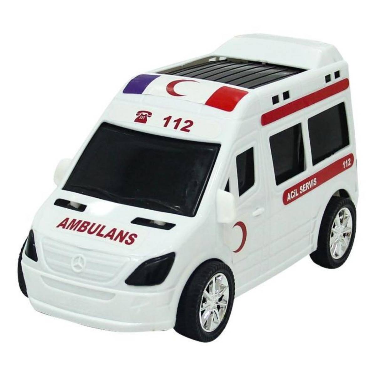 Kar Toy İlk Yardım Araçları Sürtmeli Ambulans