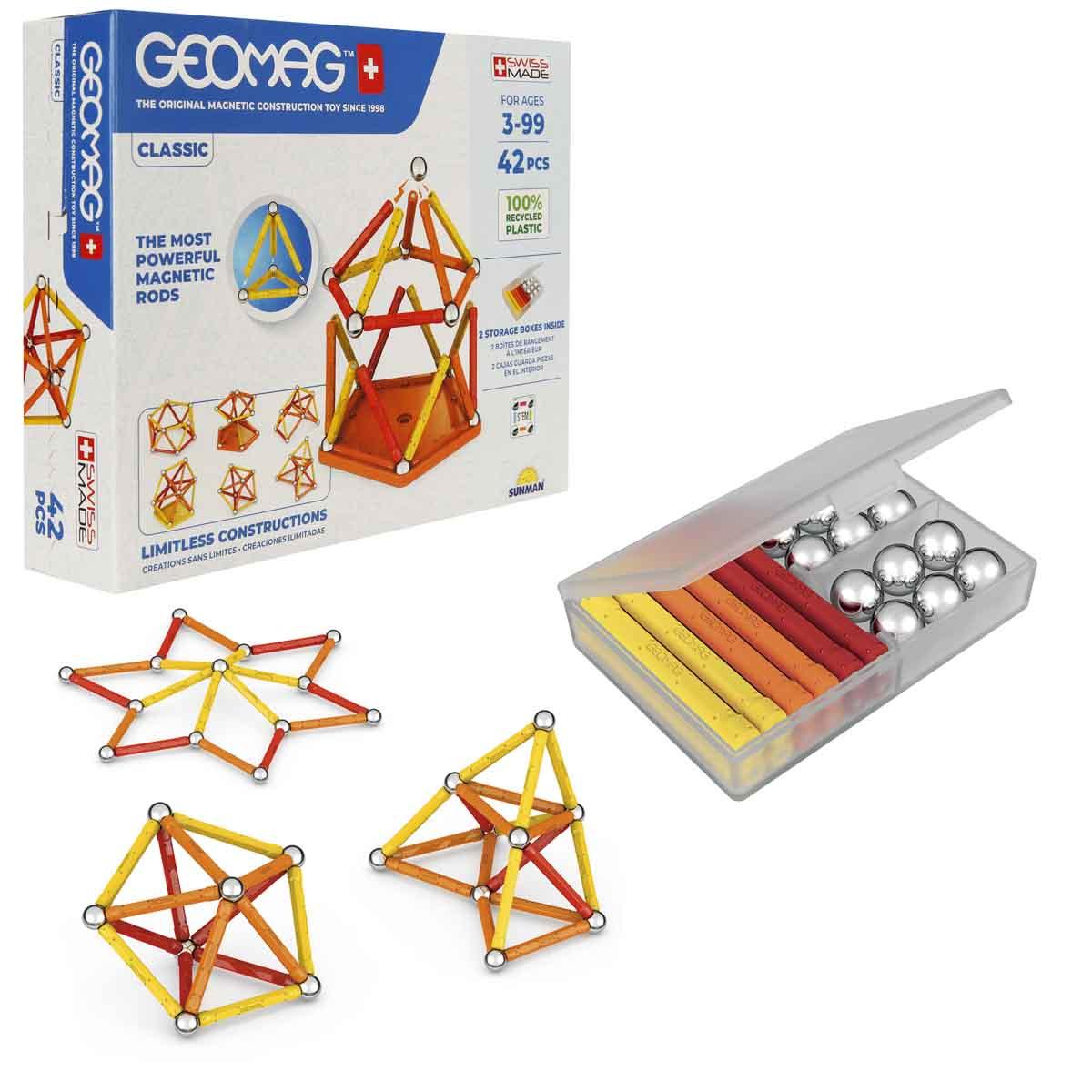 Geomag Klasik Seri Manyetik Zeka Çubukları 42 Parça