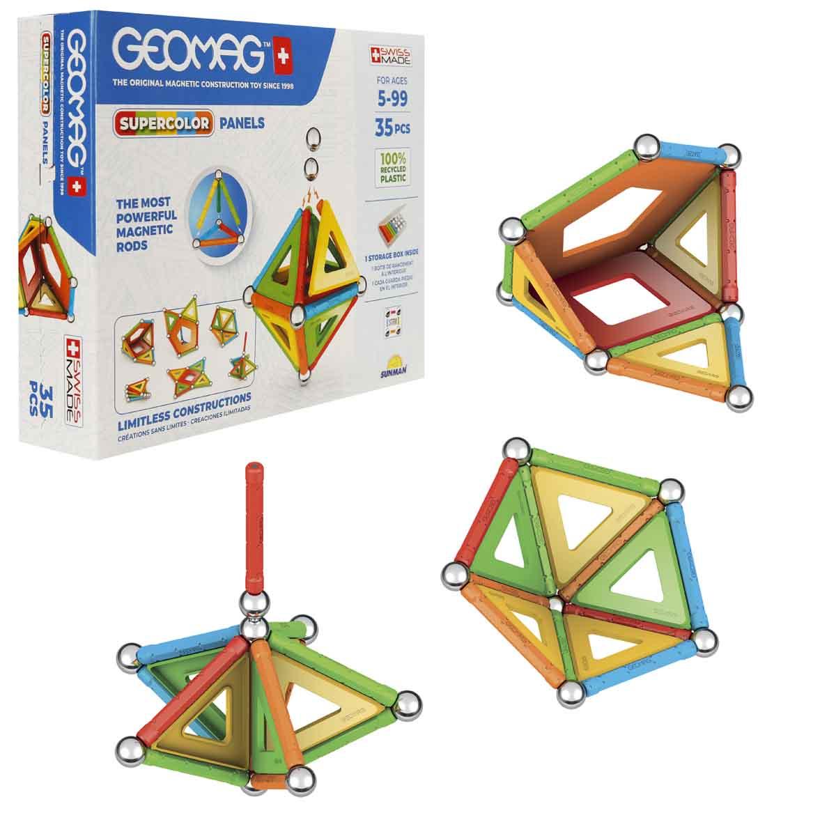 Geomag Supercolor Renkli Manyetik Zeka Çubukları 35 Parça