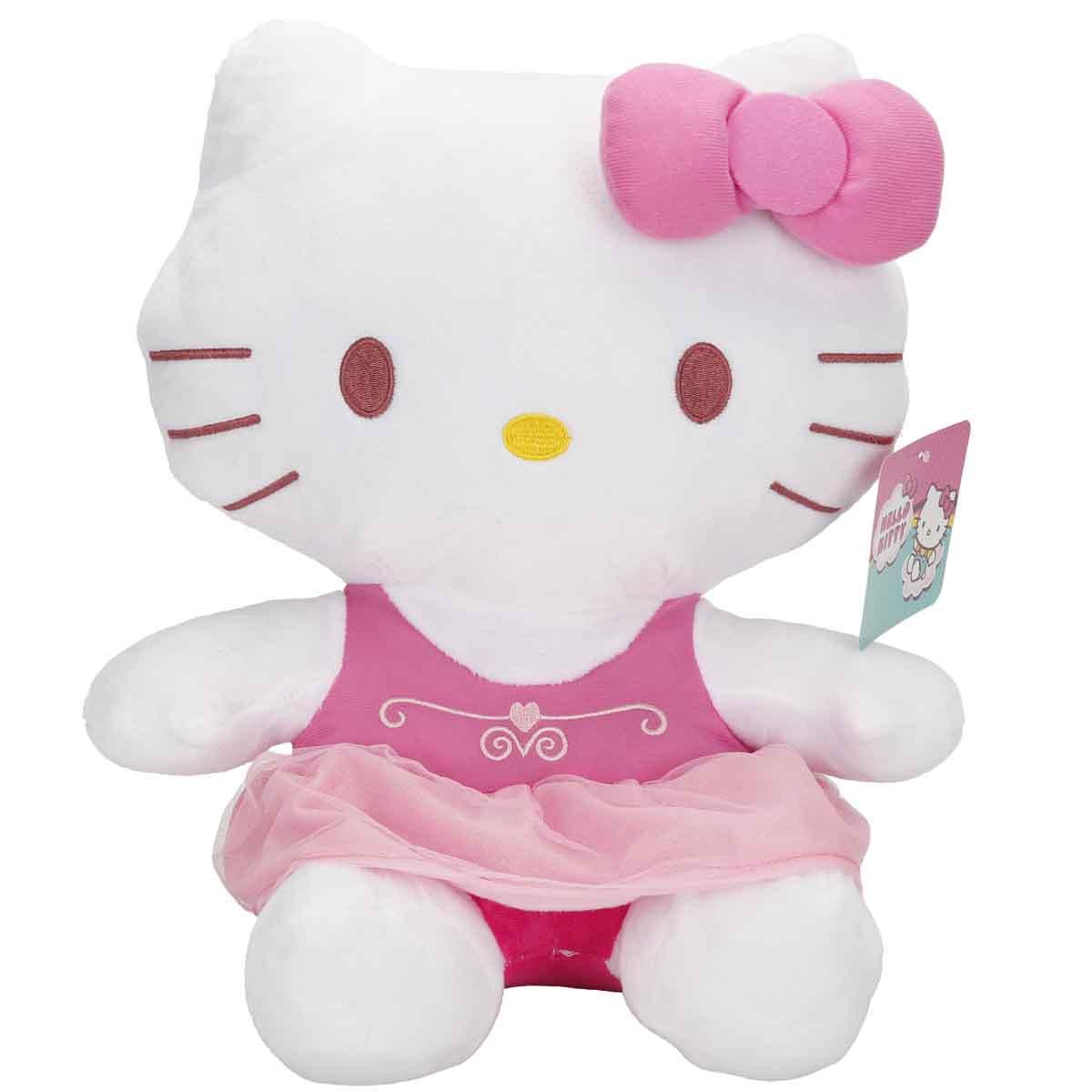 Hello Kitty Fiyonklu Peluş 36 cm - Pembe