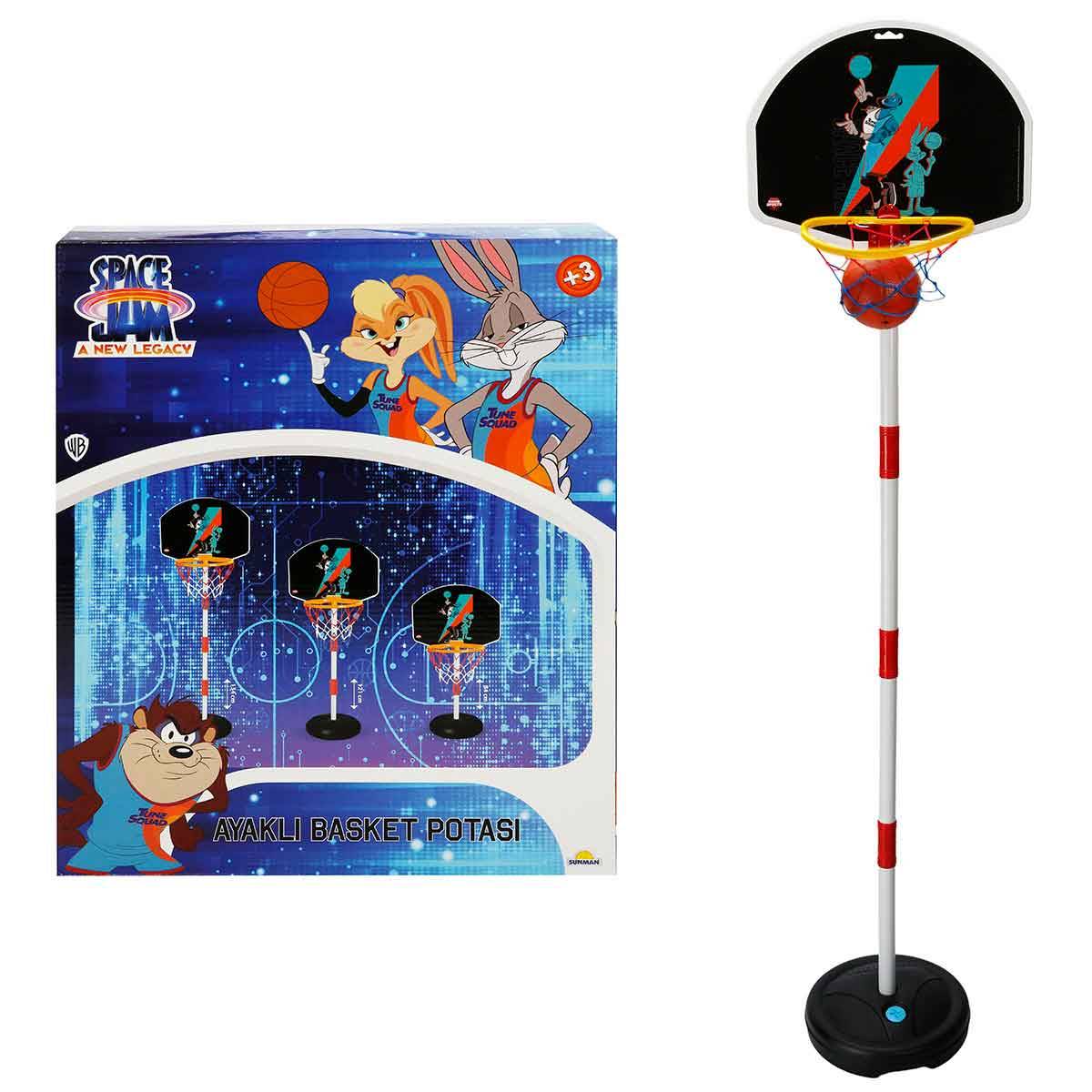 Ayaklı Basketbol Potası Space Jam 84-138 Cm