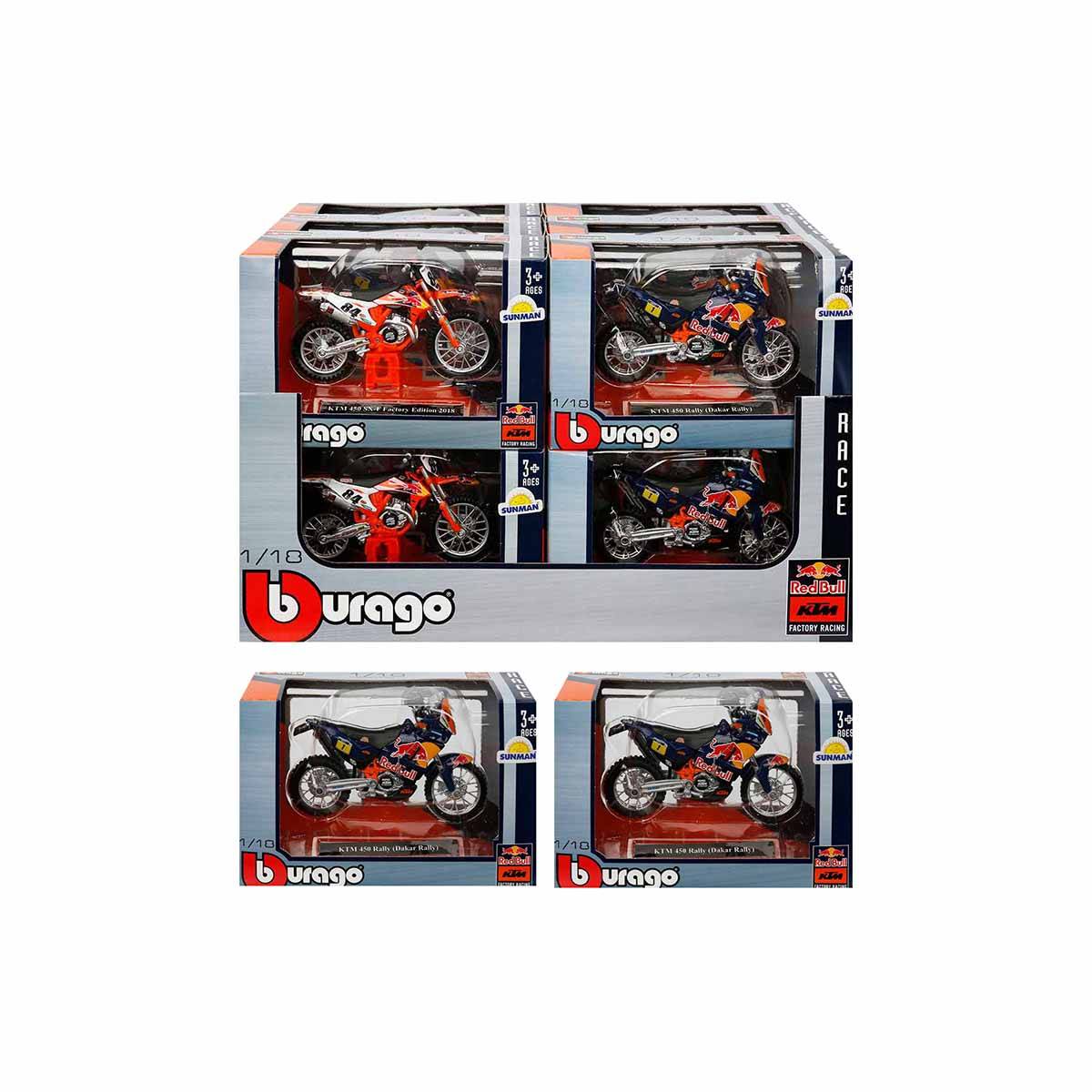 1:18 Red Bull KTM 450 Motosiklet - Ktm 450 Rally