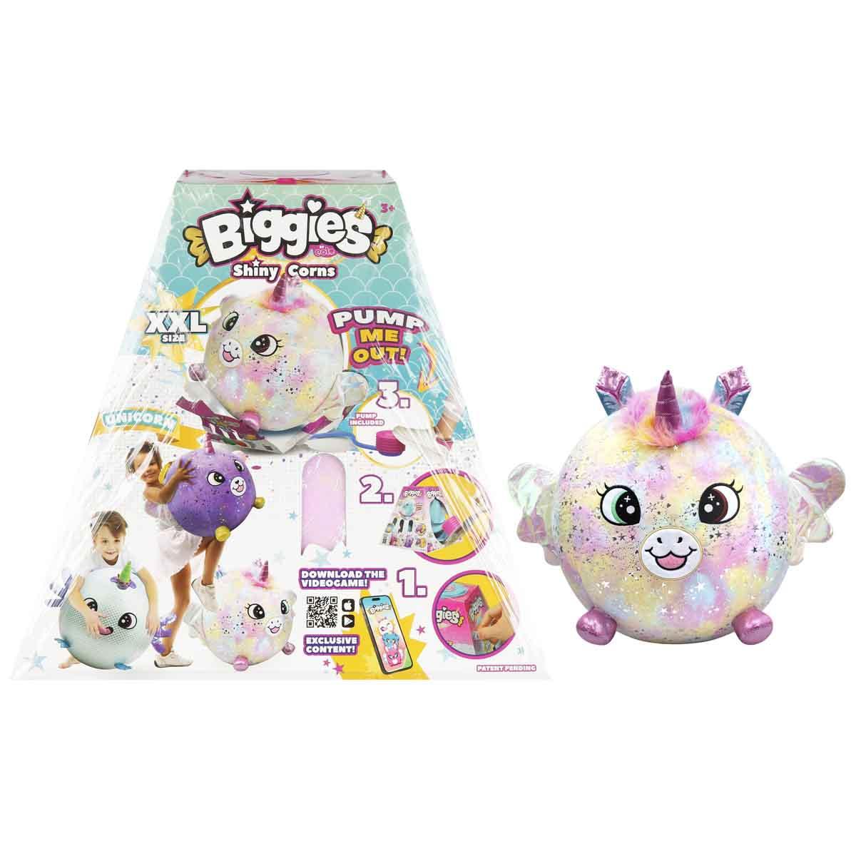 Biggies Şişme Peluş Unicorn XXL Shiny Corns S2