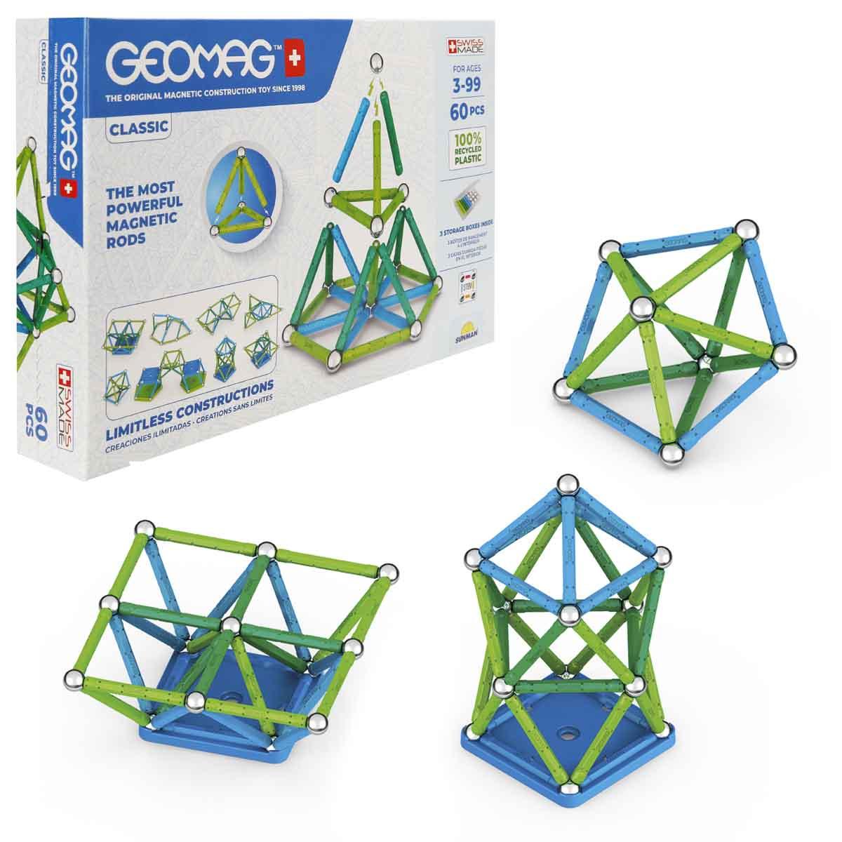 Geomag Klasik Seri Manyetik Zeka Çubukları 60 Parça