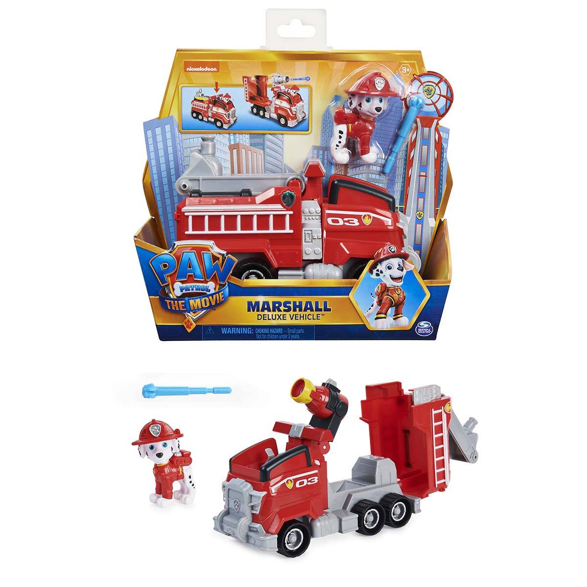 Paw Patrol Marshall ve Dönüşebilen Deluxe İtfaiye Aracı