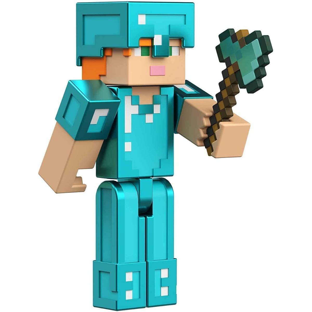 Minecraft Elmas Zırhlı Alex Aksiyon Figürü 8.25 cm