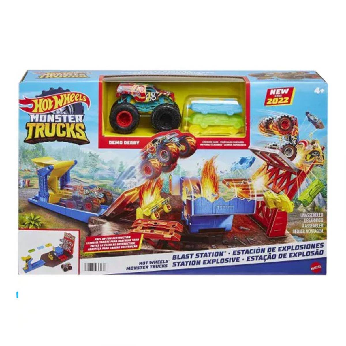 Hot Wheels Monster Trucks Patlama İstasyonu Oyun Seti