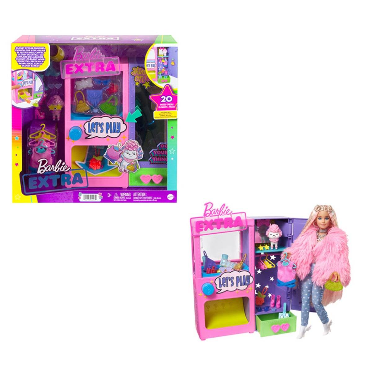 Barbie Extra Kıyafet Otomatı Oyun Seti