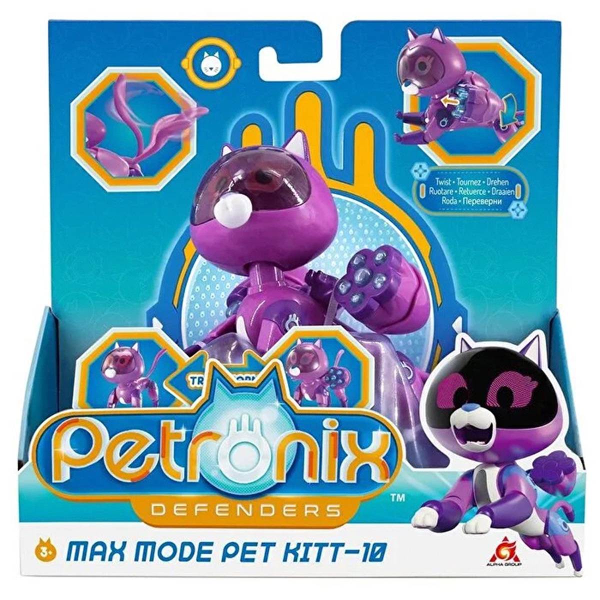 Petronix Defenders Max Mode ve Pet Kitt-10 Figür