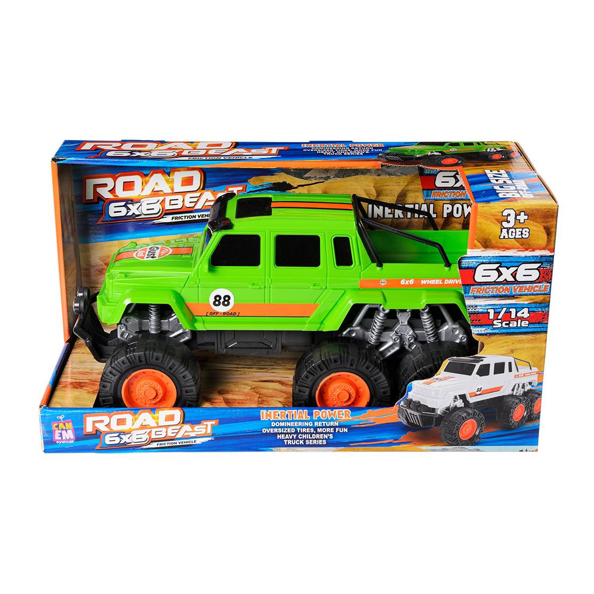 Canem Oyuncak 6x6 Off Road Sürtmeli Pikap 36 Cm