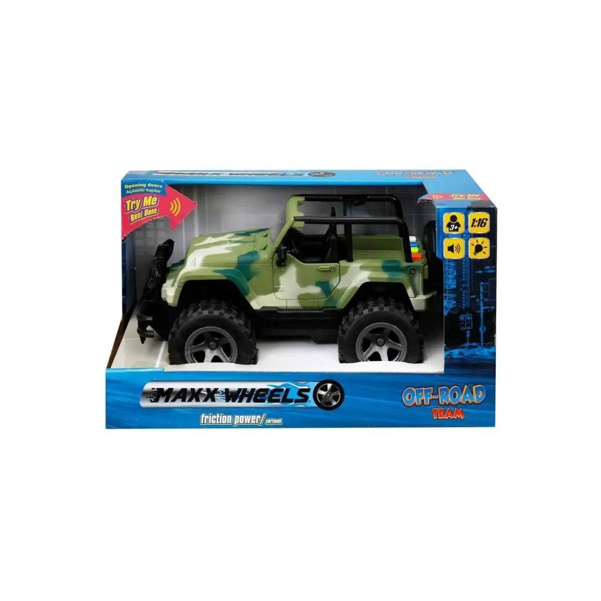 1:16 Sesli ve Işıklı Off-Road Jeep