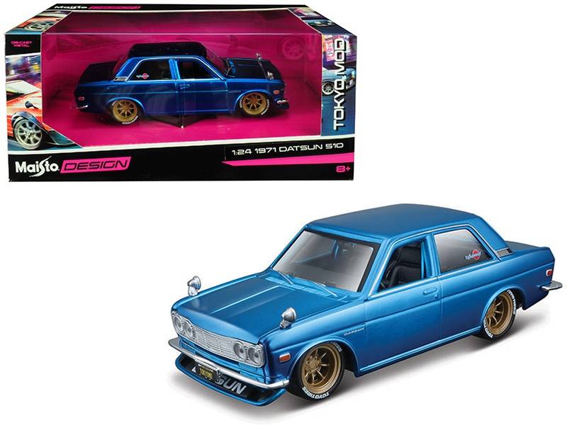 Maisto 1:24 1971 Datsun 510 Tokyo Mod Model Araba