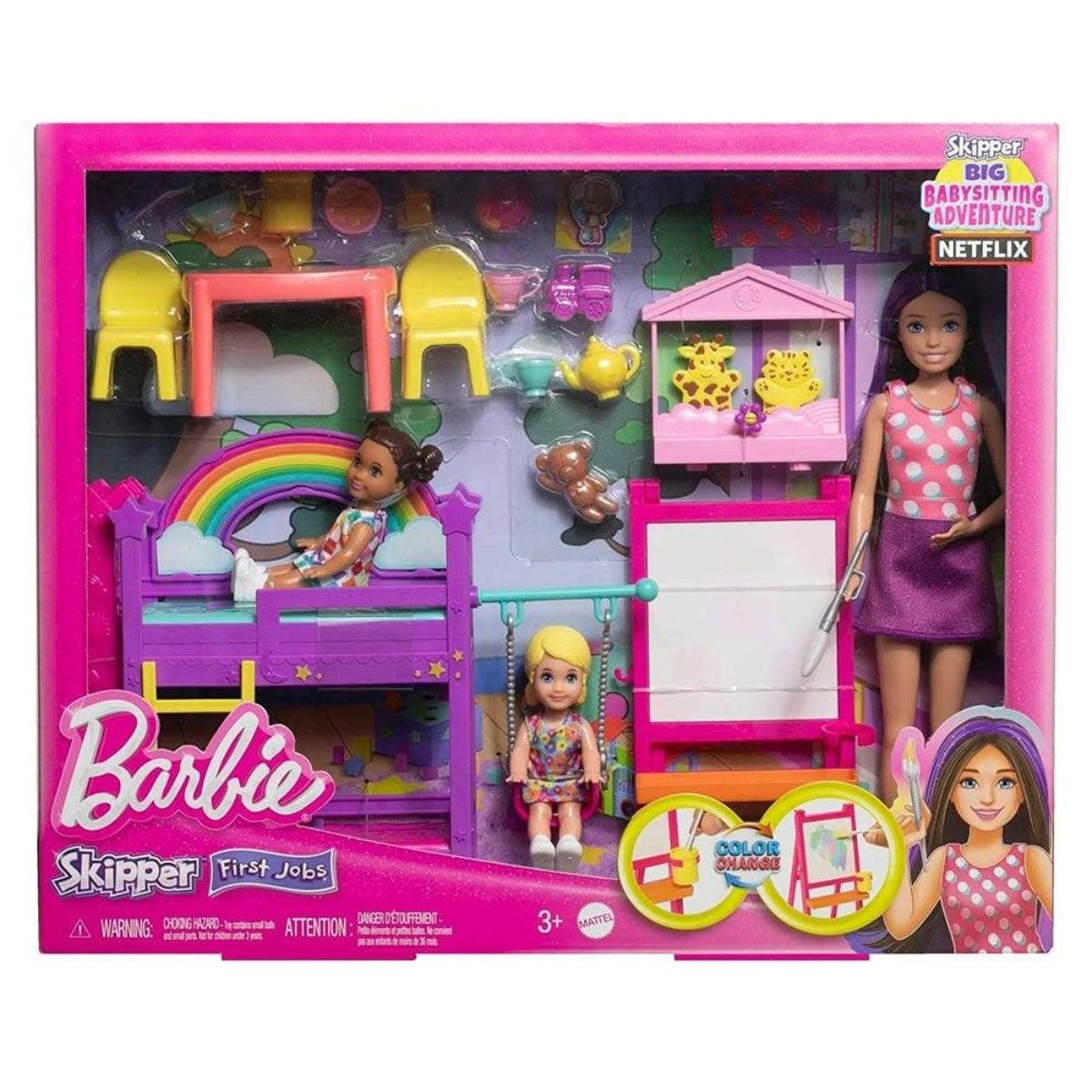 Barbie Skipper Bebek Bakıcılığı Eğlencesi Oyun Seti