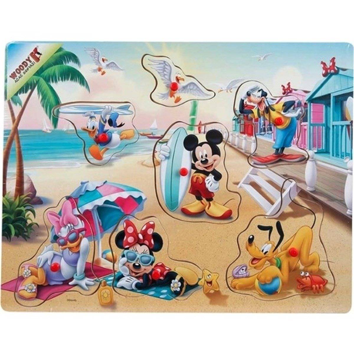 Disney Figürlü Raptiyeli Çocuk Puzzle Bultak