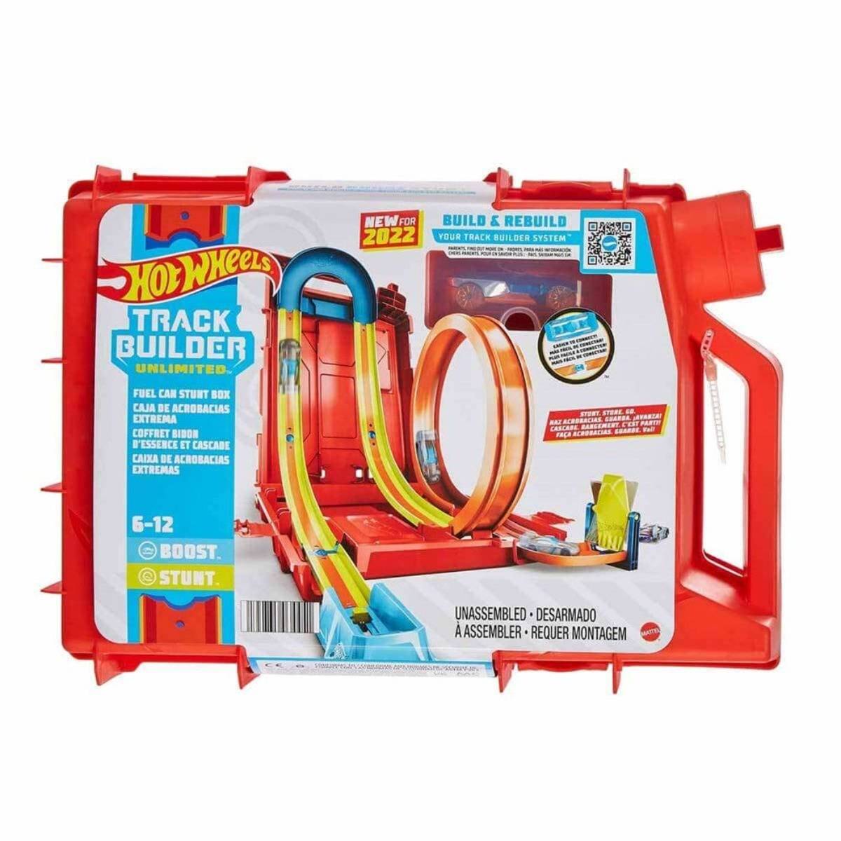 Hot Wheels Track Builder Benzin Bidonu Akrobasi Seti