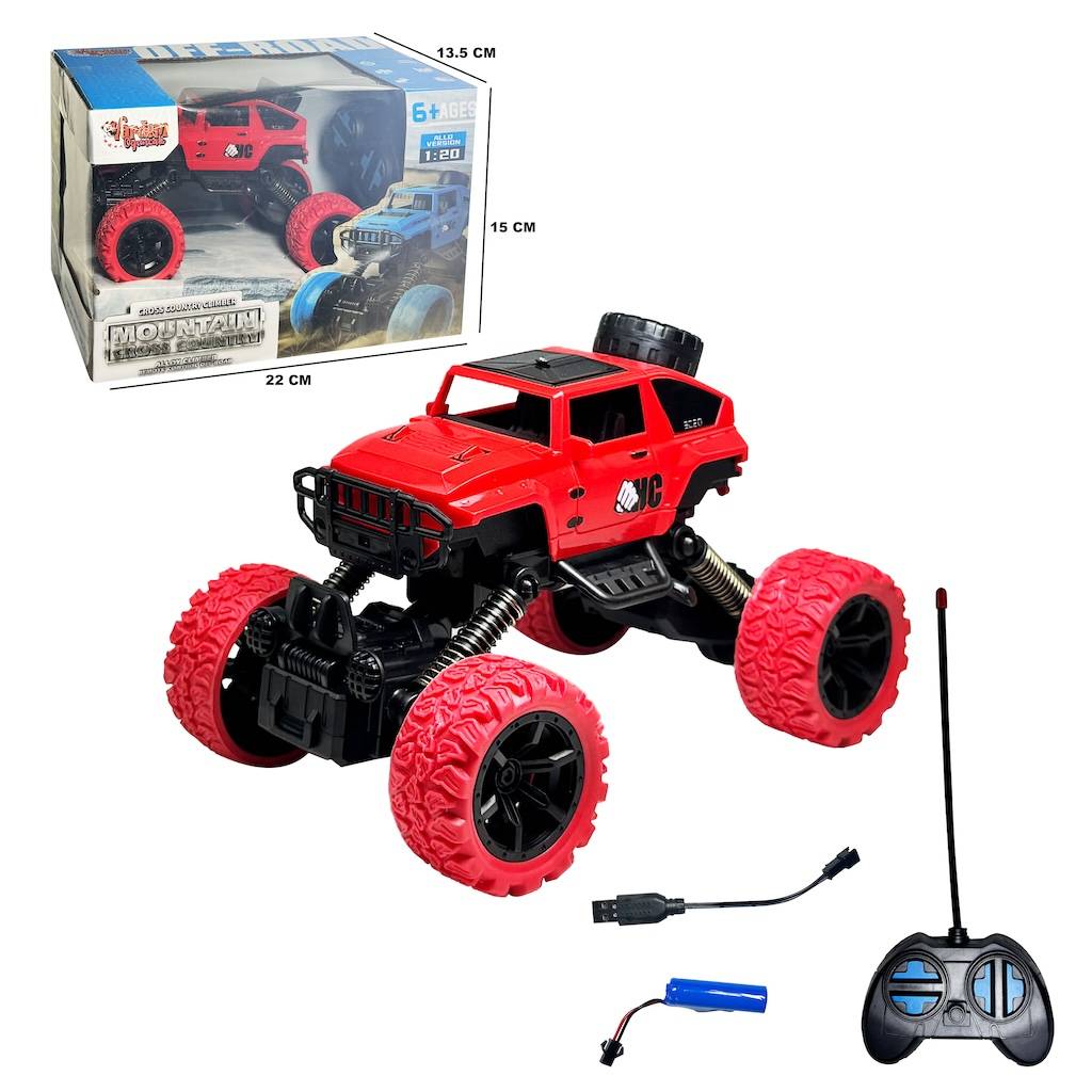 Uzaktan Kumandalı Araba 1/20 Şarjlı Cross Country Climber Jeep