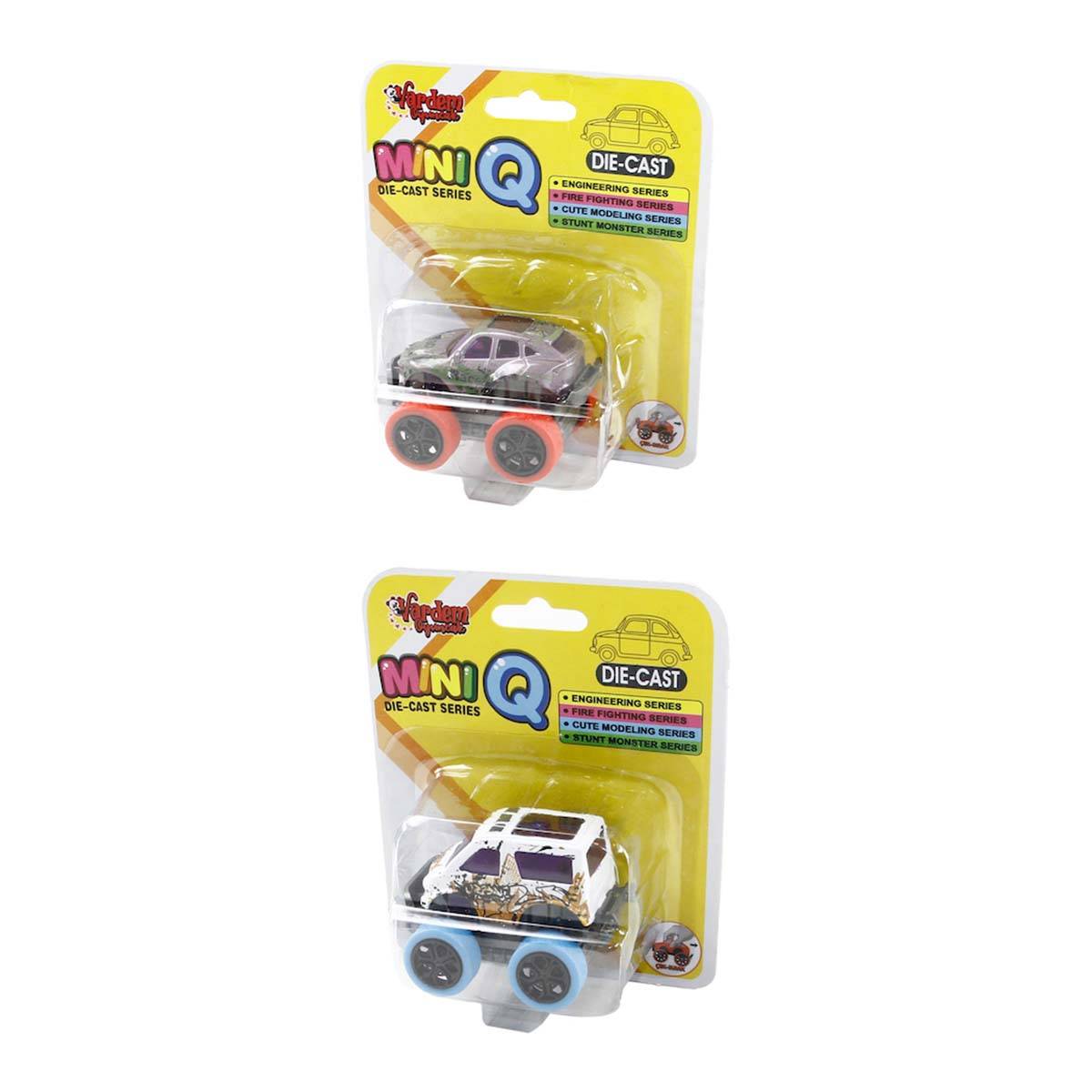 Kartela Çek Bırak Renkli Teker Die Cast Araba