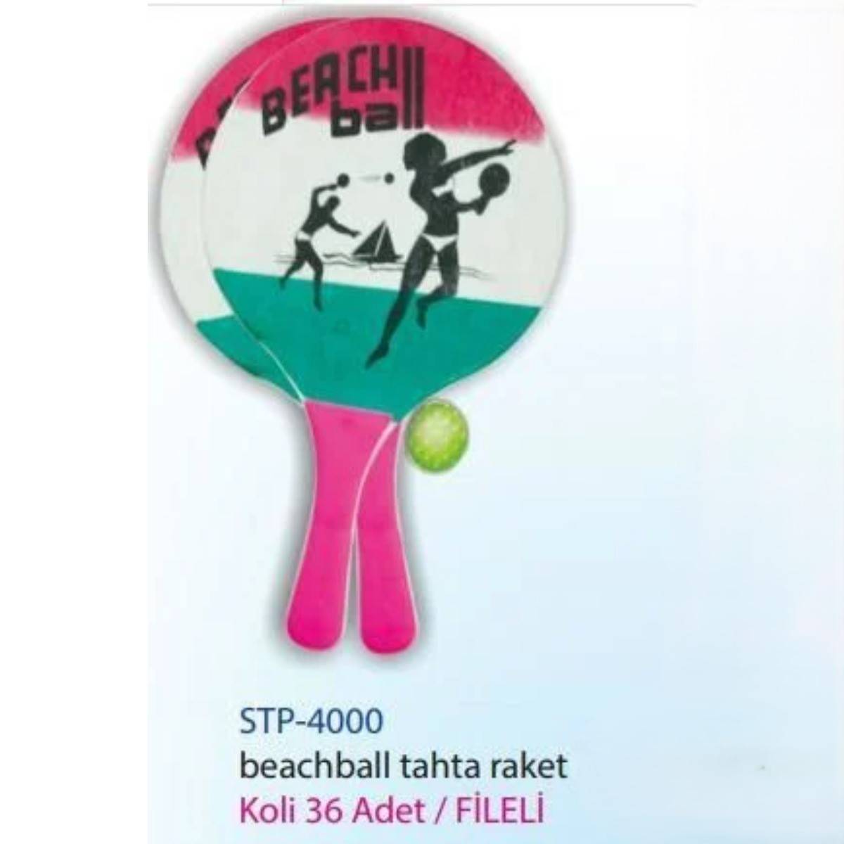 Kızılkaya Beachball Tahta Raket Çocuk (Fileli)