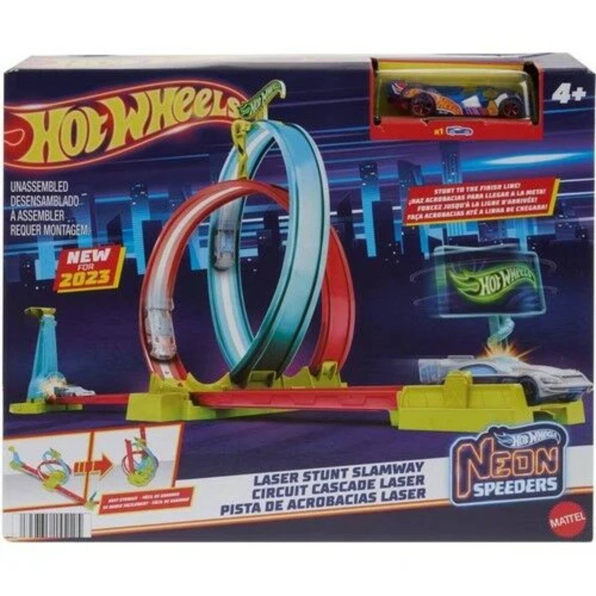 Hot Wheels Neon Yarışlar Çifte Çember Yarış Seti