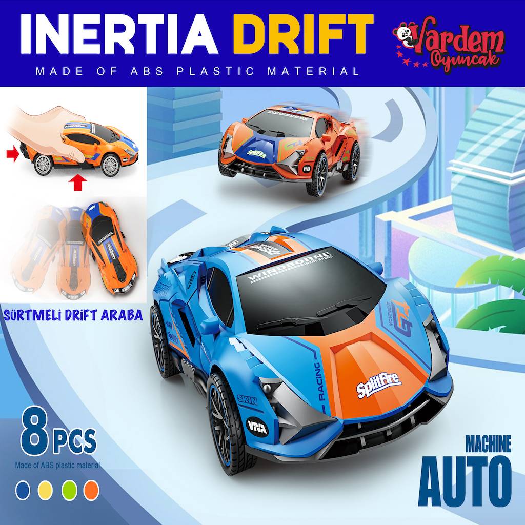 Sürtmeli Renkli Drift Arabası