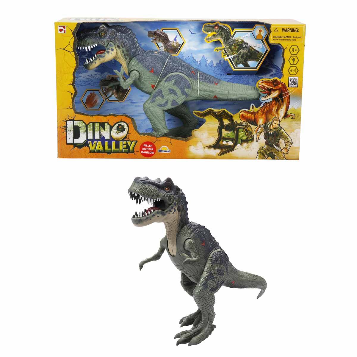 Dino Valley T-Rex Sesli ve Işıklı Dinozor