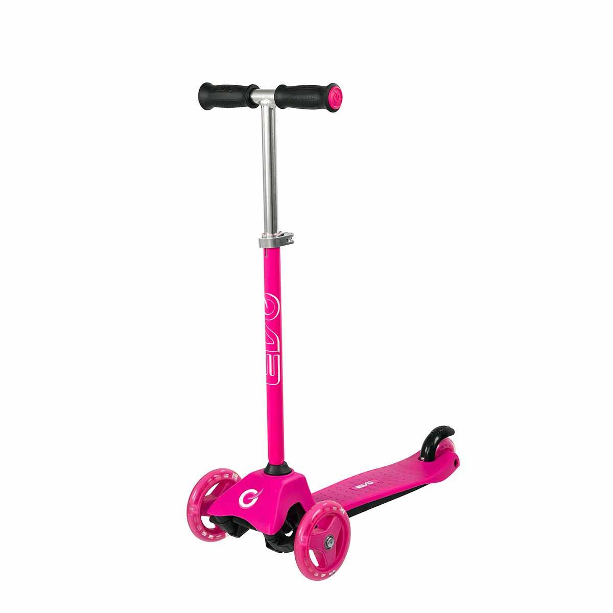 Evo 3 Tekerlekli Cruiser 3'ü 1 Arada Pembe Scooter