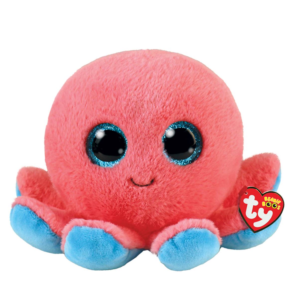 TY Beanie Boos Sheldon the Coral Octopus Peluş 15 cm