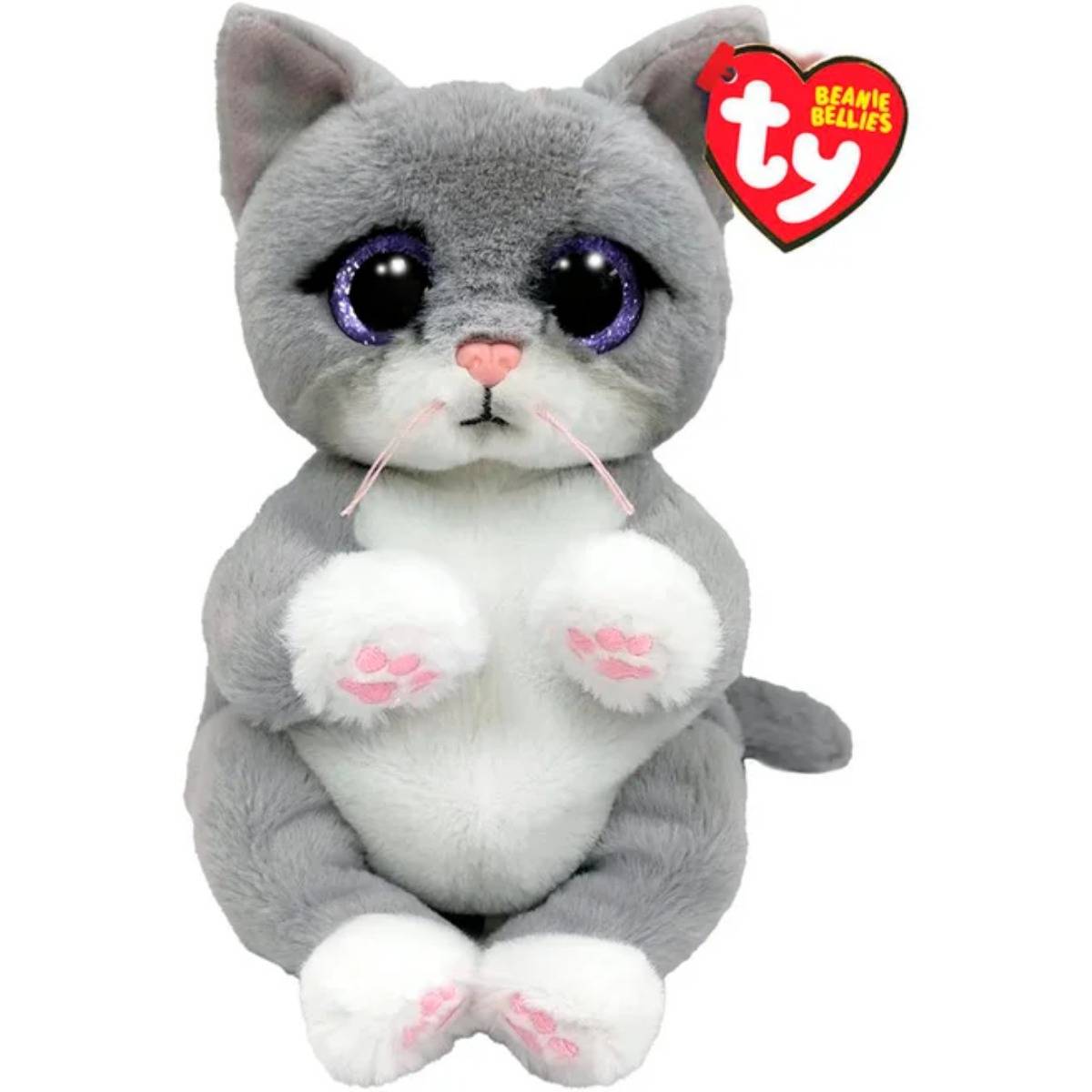 TY Beanie Babies Morgan Gri Kedi 15 cm