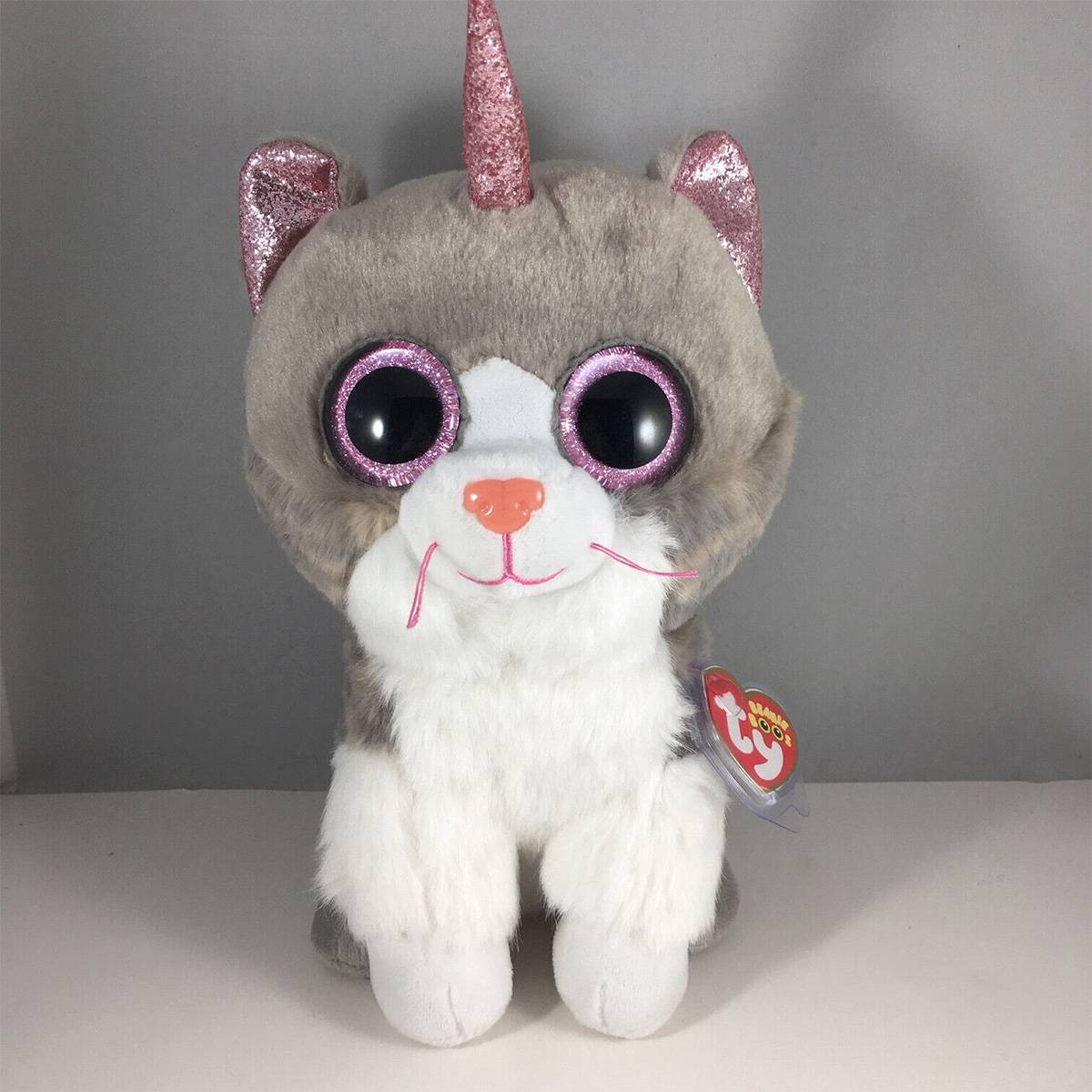 TY Beanie Boos Asher the Unicorn Cat Peluş 24 cm